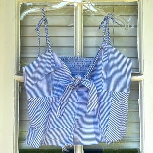 Maeve for Anthro Preppy sexy Peplum spaghetti Tank